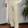 KUMAŞ BAGGY BEJ PANTALON